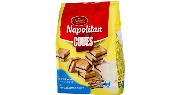 Vincinni Napolitan cubes lait cacao 180g